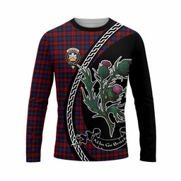 ScotsTee Shop Scottish MacLachlan (McLachlan) Family Crest Tartan Cotton T-shirt Alba Thistle Inspired