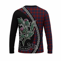 ScotsTee Shop Scottish MacLachlan (McLachlan) Family Crest Tartan Cotton T-shirt Alba Thistle Inspired
