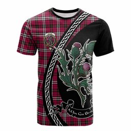 ScotsTee Shop Scottish Little Family Crest Tartan Cotton T-shirt Alba Thistle Inspired