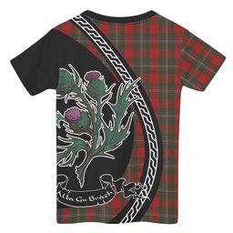 ScotsTee Shop Scottish MacGregor (McGregor) Family Crest Tartan Cotton T-shirt Alba Thistle Inspired