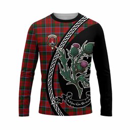 ScotsTee Shop Scottish MacNaughton (McNaughton) Family Crest Tartan Cotton T-shirt Alba Thistle Inspired