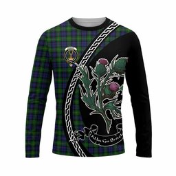 ScotsTee Shop Scottish Gordon Family Crest Tartan Cotton T-shirt Alba Thistle Inspired