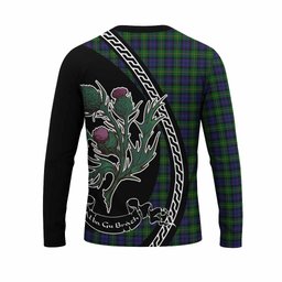 ScotsTee Shop Scottish Gordon Family Crest Tartan Cotton T-shirt Alba Thistle Inspired