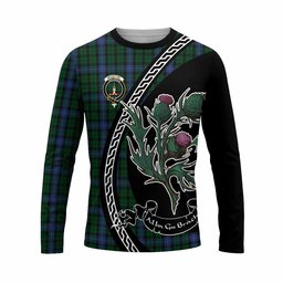 ScotsTee Shop Scottish MacIntyre (McIntyre) Family Crest Tartan Cotton T-shirt Alba Thistle Inspired