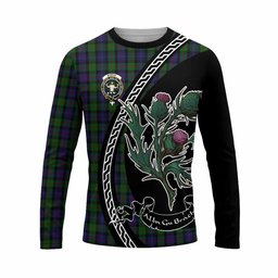 ScotsTee Shop Scottish Murray Family Crest Tartan Cotton T-shirt Alba Thistle Inspired