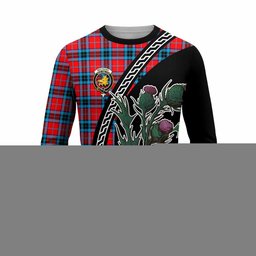ScotsTee Shop Scottish MacTavish (McTavish) Family Crest Tartan Cotton T-shirt Alba Thistle Inspired