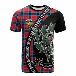 ScotsTee Shop Scottish MacTavish (McTavish) Family Crest Tartan Cotton T-shirt Alba Thistle Inspired