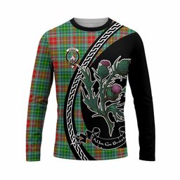 ScotsTee Shop Scottish Muirhead Family Crest Tartan Cotton T-shirt Alba Thistle Inspired