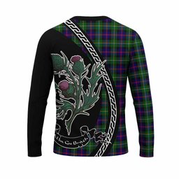 ScotsTee Shop Scottish Malcolm Family Crest Tartan Cotton T-shirt Alba Thistle Inspired