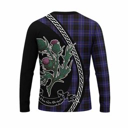 ScotsTee Shop Scottish Dunlop Family Crest Tartan Cotton T-shirt Alba Thistle Inspired