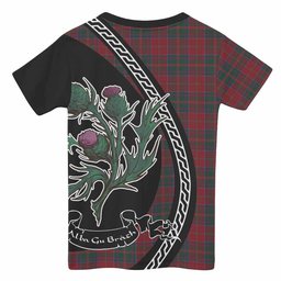 ScotsTee Shop Scottish MacDonald (McDonald) of Glencoe Family Crest Tartan Cotton T-shirt Alba Thistle Inspired