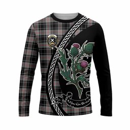 ScotsTee Shop Scottish Moffat Family Crest Tartan Cotton T-shirt Alba Thistle Inspired