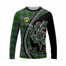 ScotsTee Shop Scottish Pringle Family Crest Tartan Cotton T-shirt Alba Thistle Inspired
