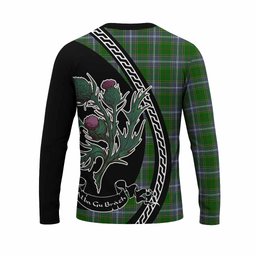 ScotsTee Shop Scottish Pringle Family Crest Tartan Cotton T-shirt Alba Thistle Inspired