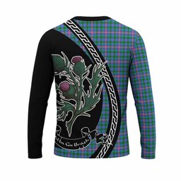 ScotsTee Shop Scottish Pitcairn Family Crest Tartan Cotton T-shirt Alba Thistle Inspired