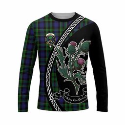 ScotsTee Shop Scottish Mowat Family Crest Tartan Cotton T-shirt Alba Thistle Inspired