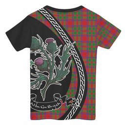 ScotsTee Shop Scottish MacIntosh (McIntosh) Family Crest Tartan Cotton T-shirt Alba Thistle Inspired