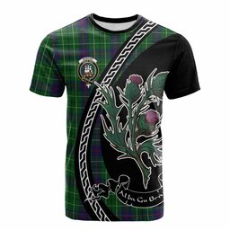 ScotsTee Shop Scottish Duncan Family Crest Tartan Cotton T-shirt Alba Thistle Inspired