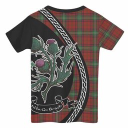 ScotsTee Shop Scottish Seton Family Crest Tartan Cotton T-shirt Alba Thistle Inspired