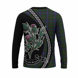 ScotsTee Shop Scottish Skene Family Crest Tartan Cotton T-shirt Alba Thistle Inspired