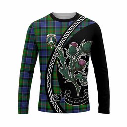 ScotsTee Shop Scottish Paterson Family Crest Tartan Cotton T-shirt Alba Thistle Inspired