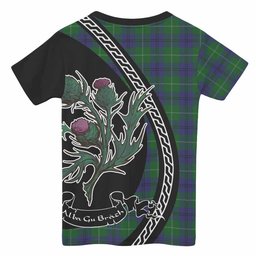ScotsTee Shop Scottish Oliphant Family Crest Tartan Cotton T-shirt Alba Thistle Inspired