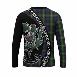 ScotsTee Shop Scottish Watson Family Crest Tartan Cotton T-shirt Alba Thistle Inspired