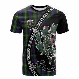 ScotsTee Shop Scottish Watson Family Crest Tartan Cotton T-shirt Alba Thistle Inspired