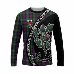 ScotsTee Shop Scottish Wilson Family Crest Tartan Cotton T-shirt Alba Thistle Inspired