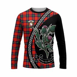ScotsTee Shop Scottish Ruthven Family Crest Tartan Cotton T-shirt Alba Thistle Inspired