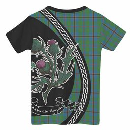 ScotsTee Shop Scottish Snodgrass Family Crest Tartan Cotton T-shirt Alba Thistle Inspired