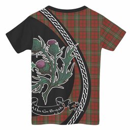 ScotsTee Shop Scottish Scott Family Crest Tartan Cotton T-shirt Alba Thistle Inspired