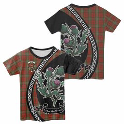 ScotsTee Shop Scottish Scott Family Crest Tartan Cotton T-shirt Alba Thistle Inspired