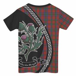 ScotsTee Shop Scottish Sinclair Family Crest Tartan Cotton T-shirt Alba Thistle Inspired