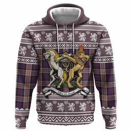 ScotsTee Shop Scottish Carnegie Clan Tartan Crest Christmas Hoodie Coat of Arms Funny Style