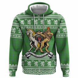 ScotsTee Shop Scottish Currie Clan Tartan Crest Christmas Hoodie Coat of Arms Funny Style