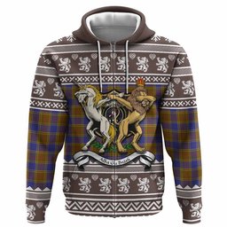 ScotsTee Shop Scottish Balfour Clan Tartan Crest Christmas Hoodie Coat of Arms Funny Style