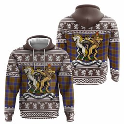 ScotsTee Shop Scottish Balfour Clan Tartan Crest Christmas Hoodie Coat of Arms Funny Style