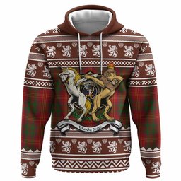 ScotsTee Shop Scottish Burns Clan Tartan Crest Christmas Hoodie Coat of Arms Funny Style