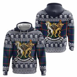 ScotsTee Shop Scottish Agnew Clan Tartan Crest Christmas Hoodie Coat of Arms Funny Style