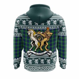 ScotsTee Shop Scottish Douglas Clan Tartan Crest Christmas Hoodie Coat of Arms Funny Style