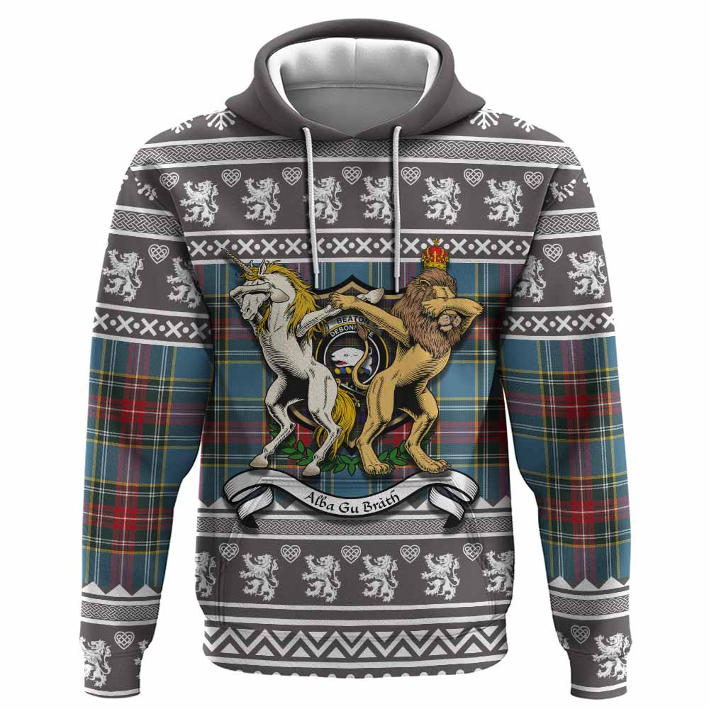 ScotsTee Shop Scottish Beaton Clan Tartan Crest Christmas Hoodie Coat of Arms Funny Style