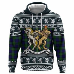 ScotsTee Shop Scottish Campbell Clan Tartan Crest Christmas Hoodie Coat of Arms Funny Style