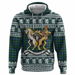 ScotsTee Shop Scottish Lamont Clan Tartan Crest Christmas Hoodie Coat of Arms Funny Style