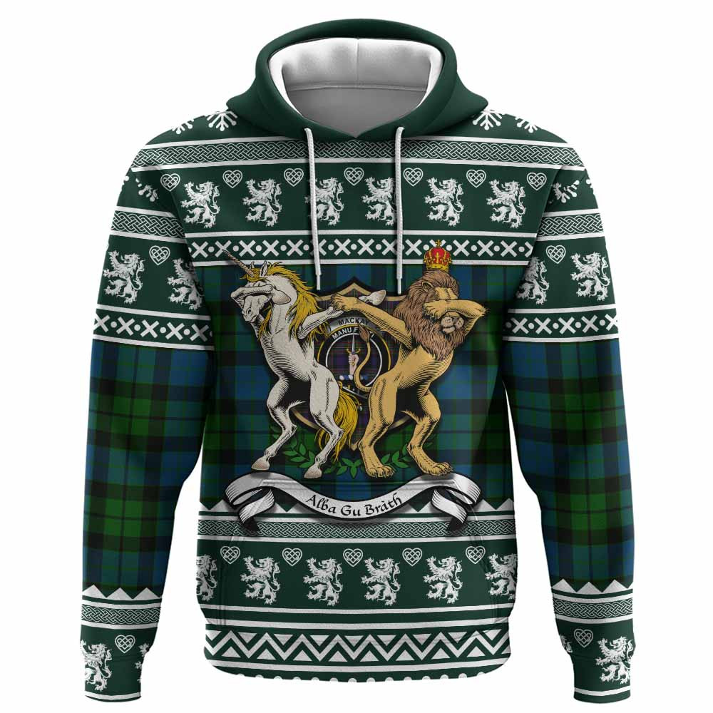 ScotsTee Shop Scottish MacKay (McKay) Clan Tartan Crest Christmas Hoodie Coat of Arms Funny Style