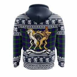 ScotsTee Shop Scottish MacKinlay (McKinlay) Clan Tartan Crest Christmas Hoodie Coat of Arms Funny Style
