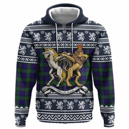 ScotsTee Shop Scottish MacKinlay (McKinlay) Clan Tartan Crest Christmas Hoodie Coat of Arms Funny Style