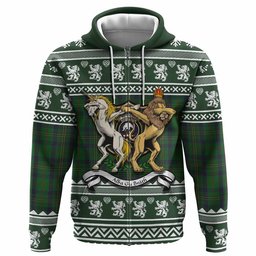 ScotsTee Shop Scottish Kennedy Clan Tartan Crest Christmas Hoodie Coat of Arms Funny Style