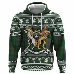 ScotsTee Shop Scottish Kennedy Clan Tartan Crest Christmas Hoodie Coat of Arms Funny Style