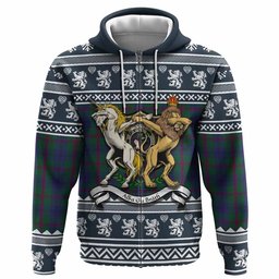 ScotsTee Shop Scottish Laurie Clan Tartan Crest Christmas Hoodie Coat of Arms Funny Style
